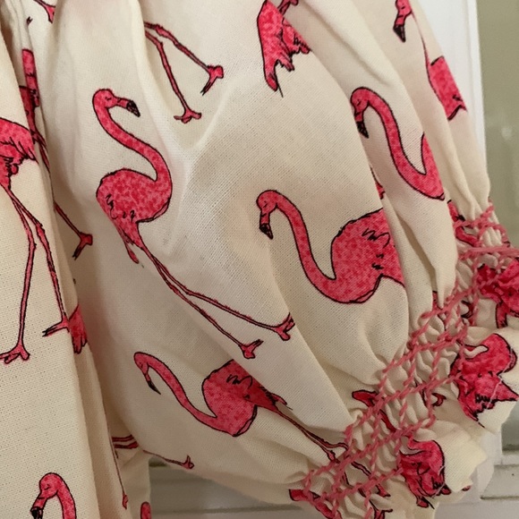 Smocked Flamingo Bishop’s Dress Size 4T - Picture 5 of 7